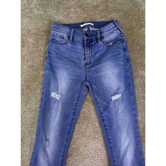 PACSUN Womens Size 24 Jeans Mid Rise Ankle Jegging Size 24 Raw Hem Stretch D878 - Picture 2 of 13